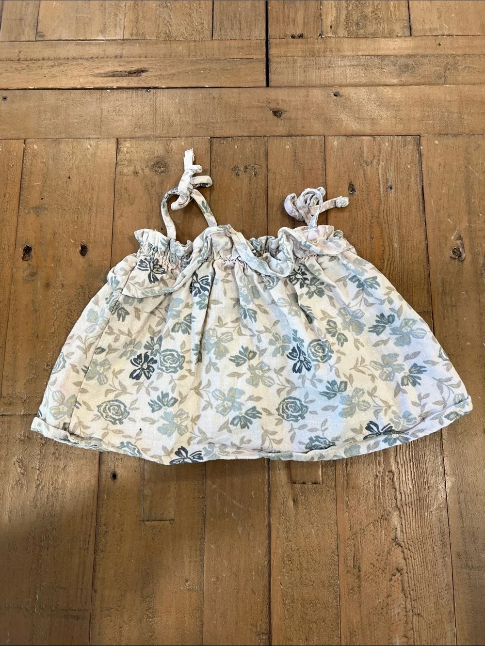 Rylee + cru linen blend floral tank top and bloomers set 3-6 months play